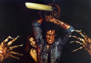 Bruce Campbell in the original "Evil Dead" in 1981